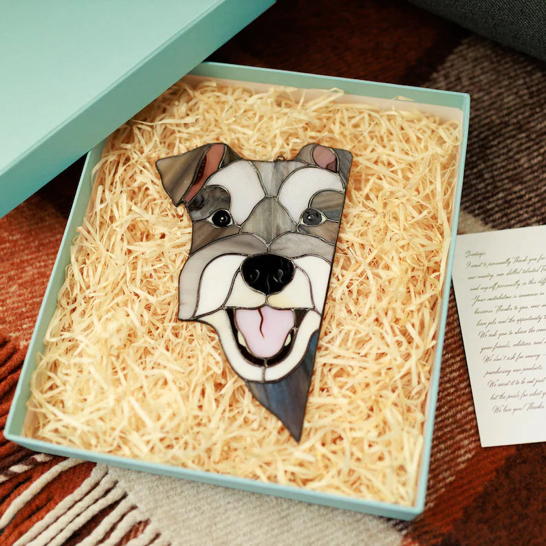 Schnauzer Dog Suncatcher