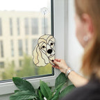 Stained Glass Poodle Suncatcher
