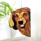 Longhair Dachshund Dog Suncatcher
