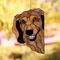 Longhair Dachshund Dog Suncatcher