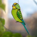Stained Glass Parrot Suncatcher