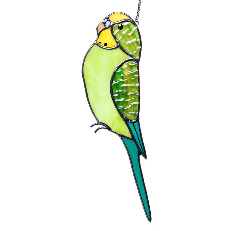 Stained Glass Parrot Suncatcher