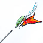 Stained Glass Butterfly Plant Stake