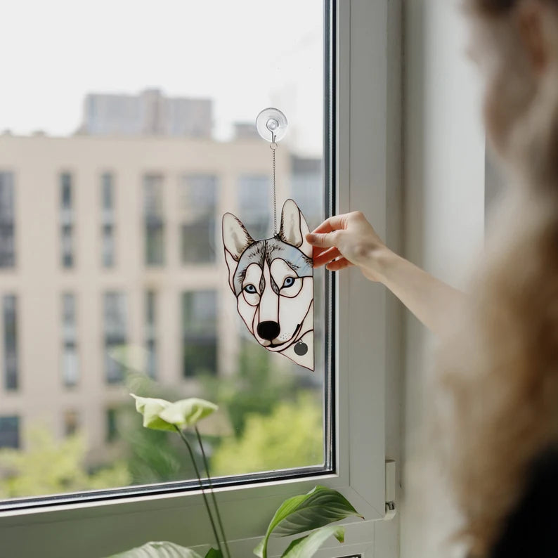 Husky Dog Suncatcher