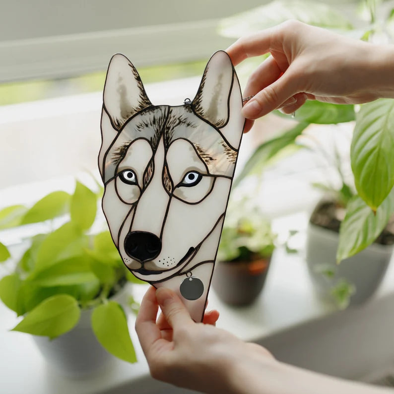 Husky Dog Suncatcher