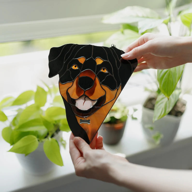 Rottweiler Dog Suncatcher