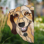 Longhair Dachshund Dog Suncatcher