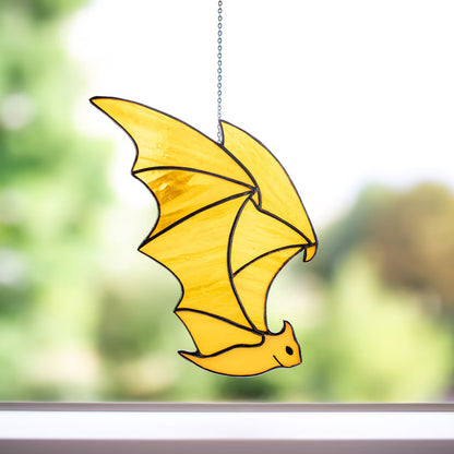 Stained Glass Bat Suncatcher