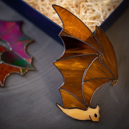 Stained Glass Bat Suncatcher