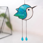 Stained Glass Hummingbird Light Catcher