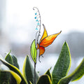 Stained Glass Butterfly Plant Stake