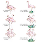 Stained Glass Flamingo Plant Stake
