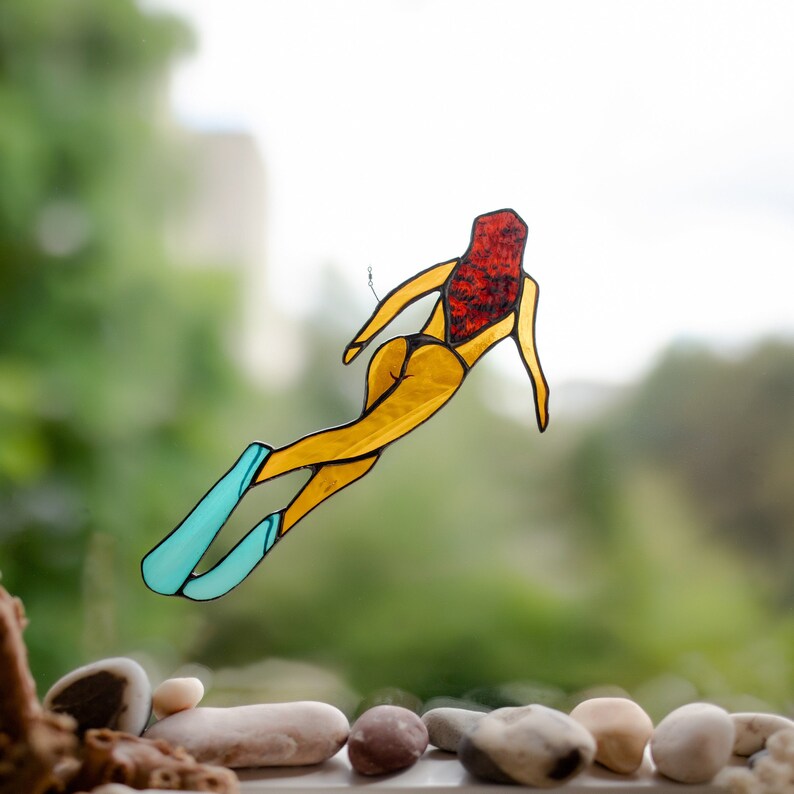 Diving Girl Suncatcher