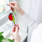 Stained Glass Ladybug Suncatcher