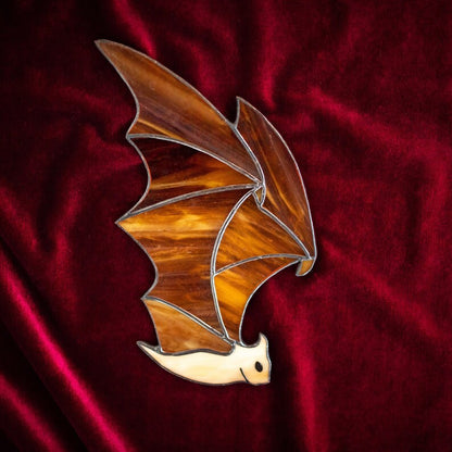 Stained Glass Bat Suncatcher