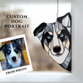 Custom Stained Glass Pet Portrait Suncatcher