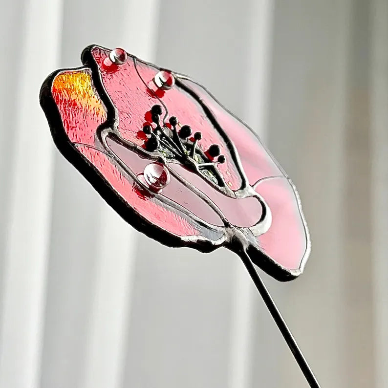 Poppies Stained Glass