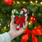 Christmas Candy Cane Ornament – Sweet Tradition in Stained Glass