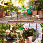 Stained Glass Snowdrop Plant Stake (January Birth Flower)