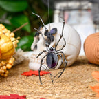Spider Web Suncatcher Stained Glass: Halloween Indoor Decor & Halloween Gift