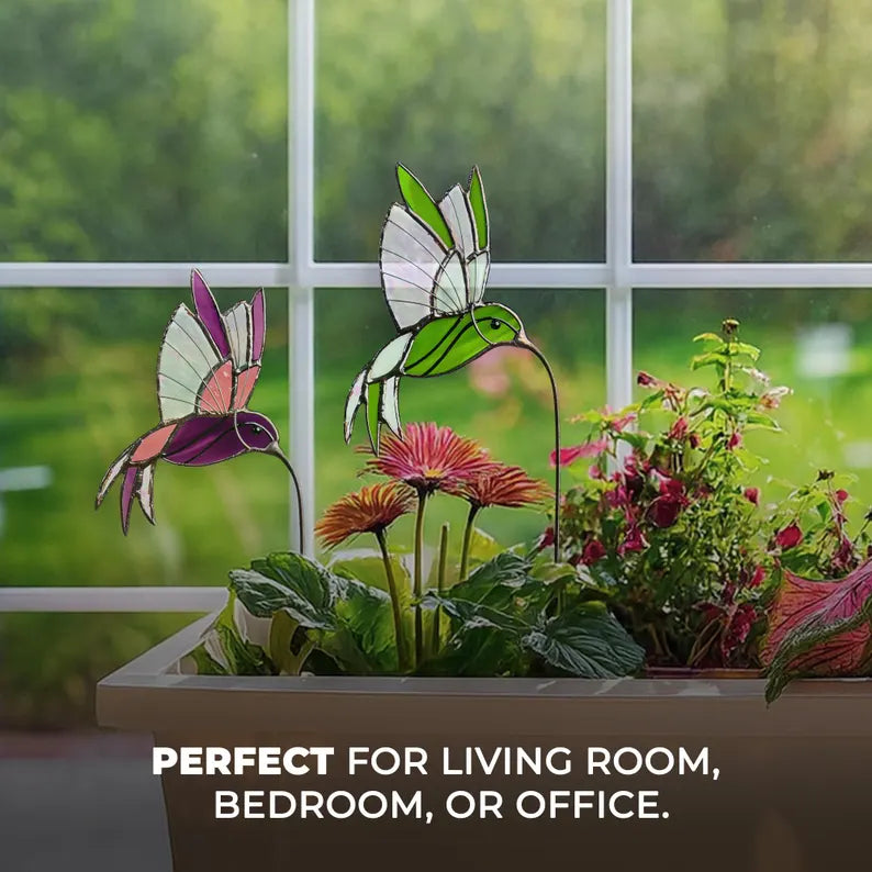 Hummingbird Plant Stake