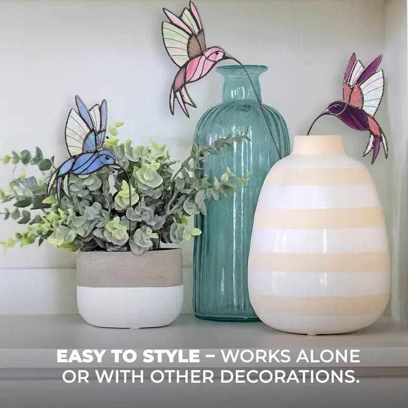 Hummingbird Plant Stake