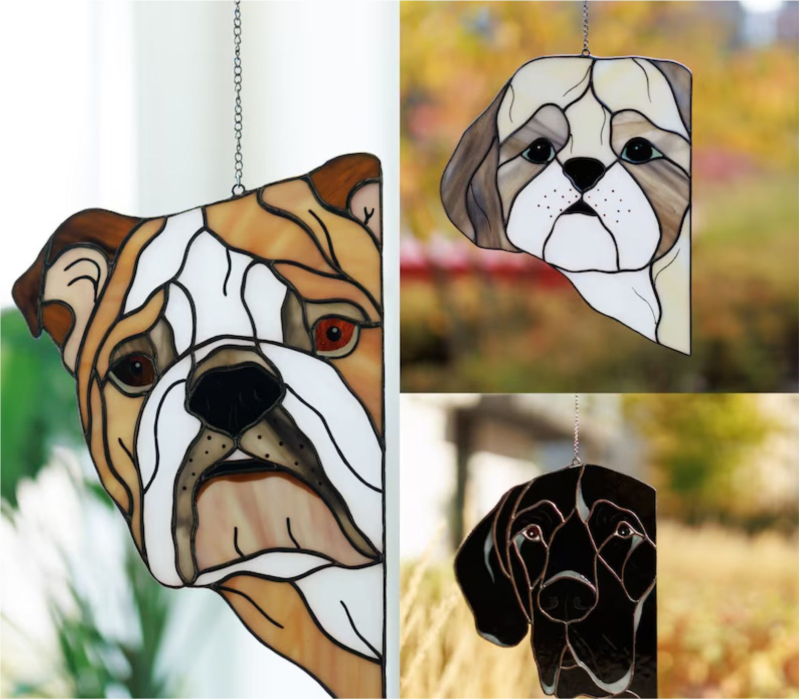 English Bulldog Suncatcher