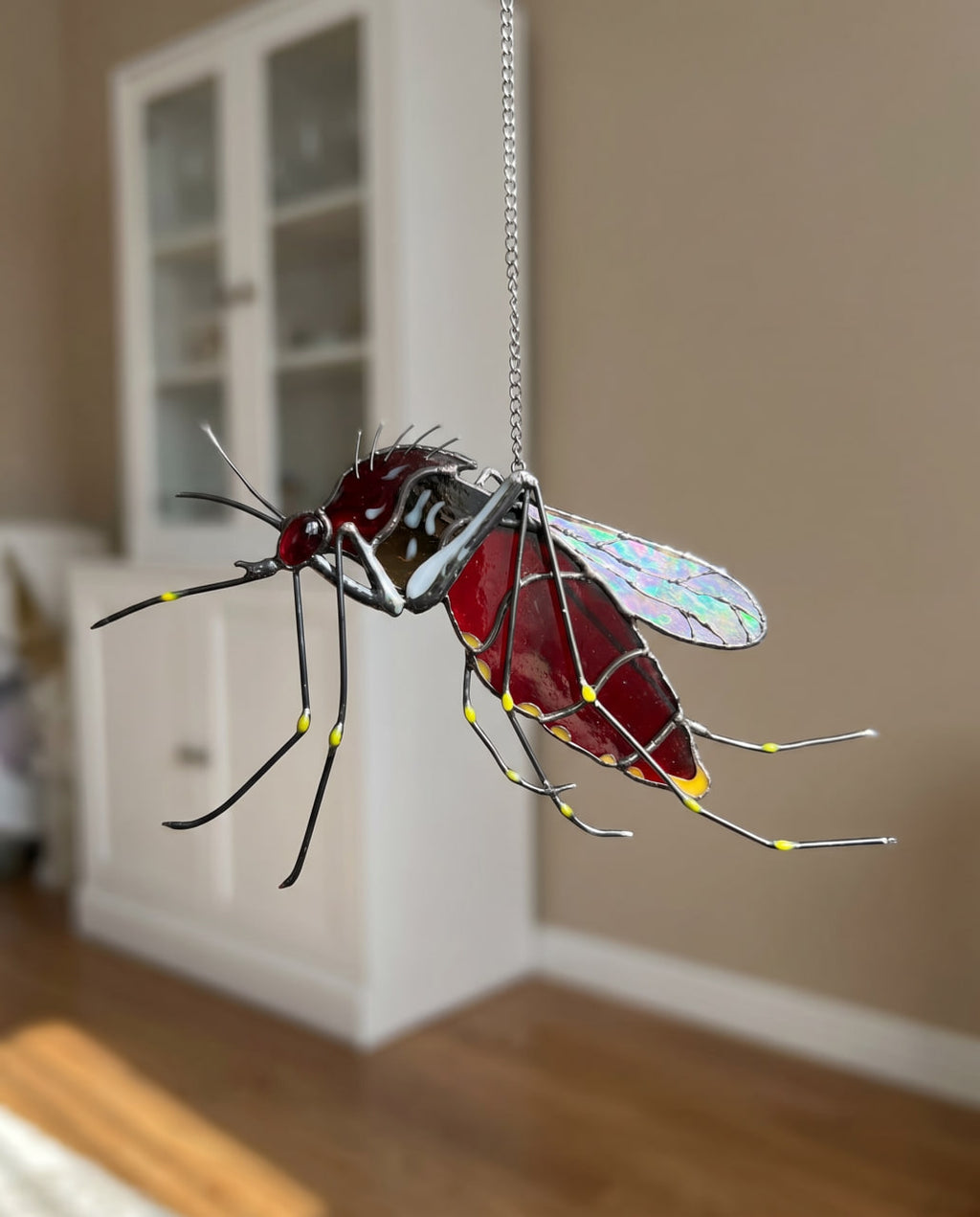 Stained Glass Mosquito Suncatcher