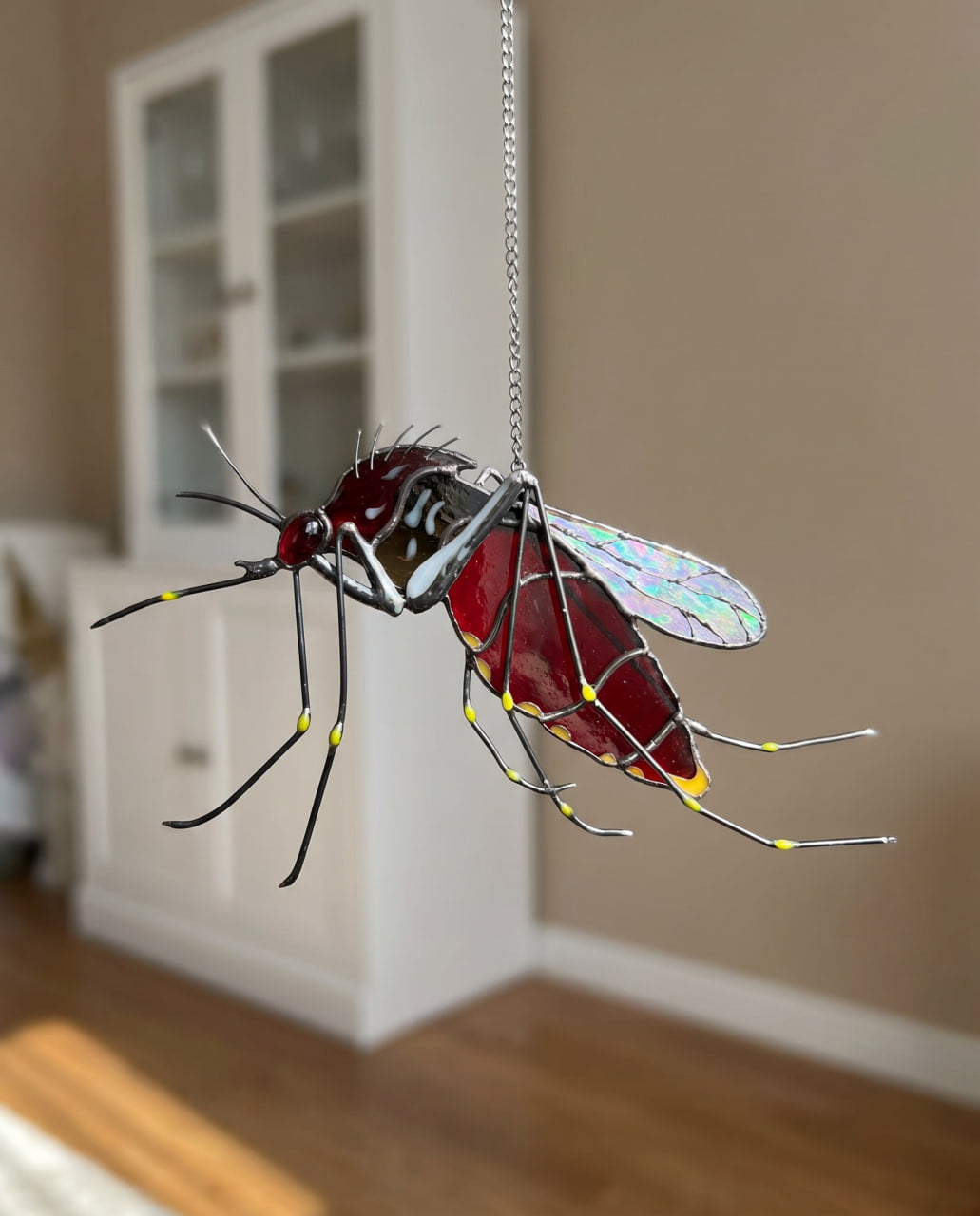 Stained Glass Mosquito Suncatcher