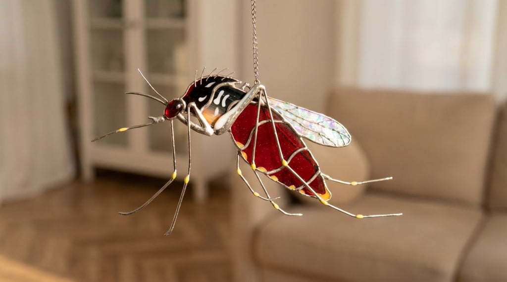 Stained Glass Mosquito Suncatcher