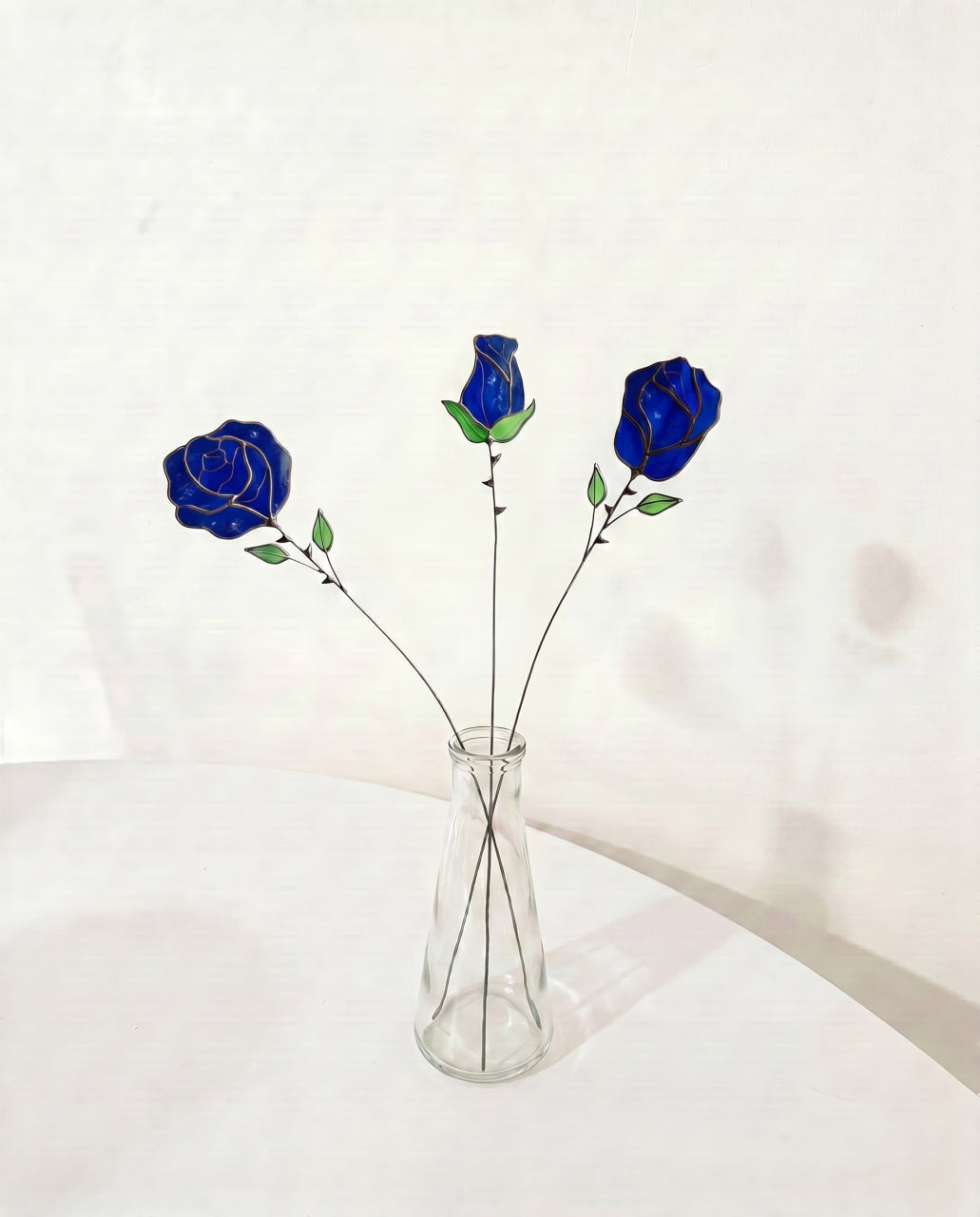 Stained Glass Rose Flower Bouquet