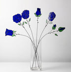Stained Glass Rose Flower Bouquet