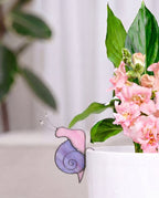 Handmade Stained Glass Snail Plant Stake