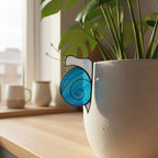 Handmade Stained Glass Snail Plant Stake