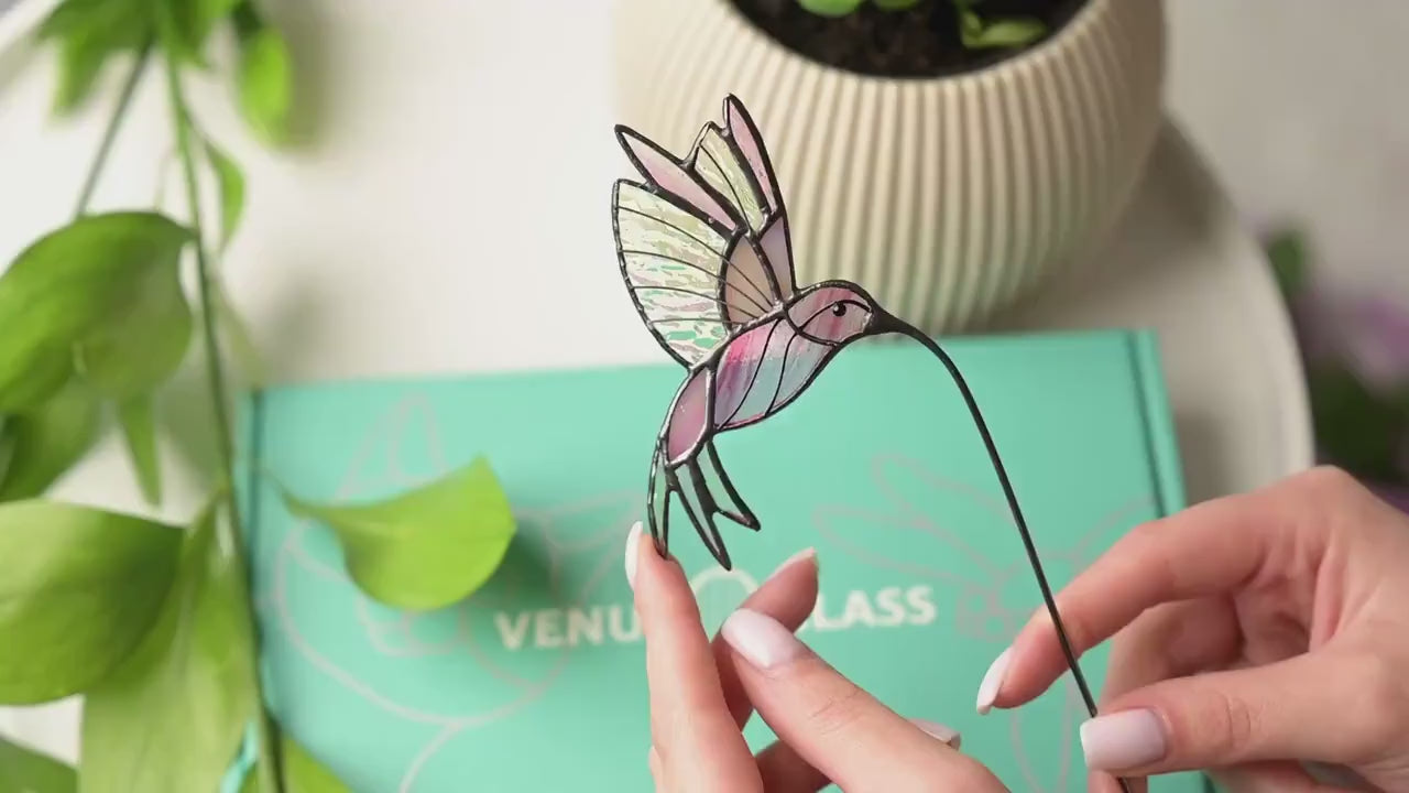 Hummingbird Plant Stake