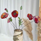 Poppies Stained Glass