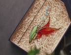 Stained Glass Butterfly Plant Stake