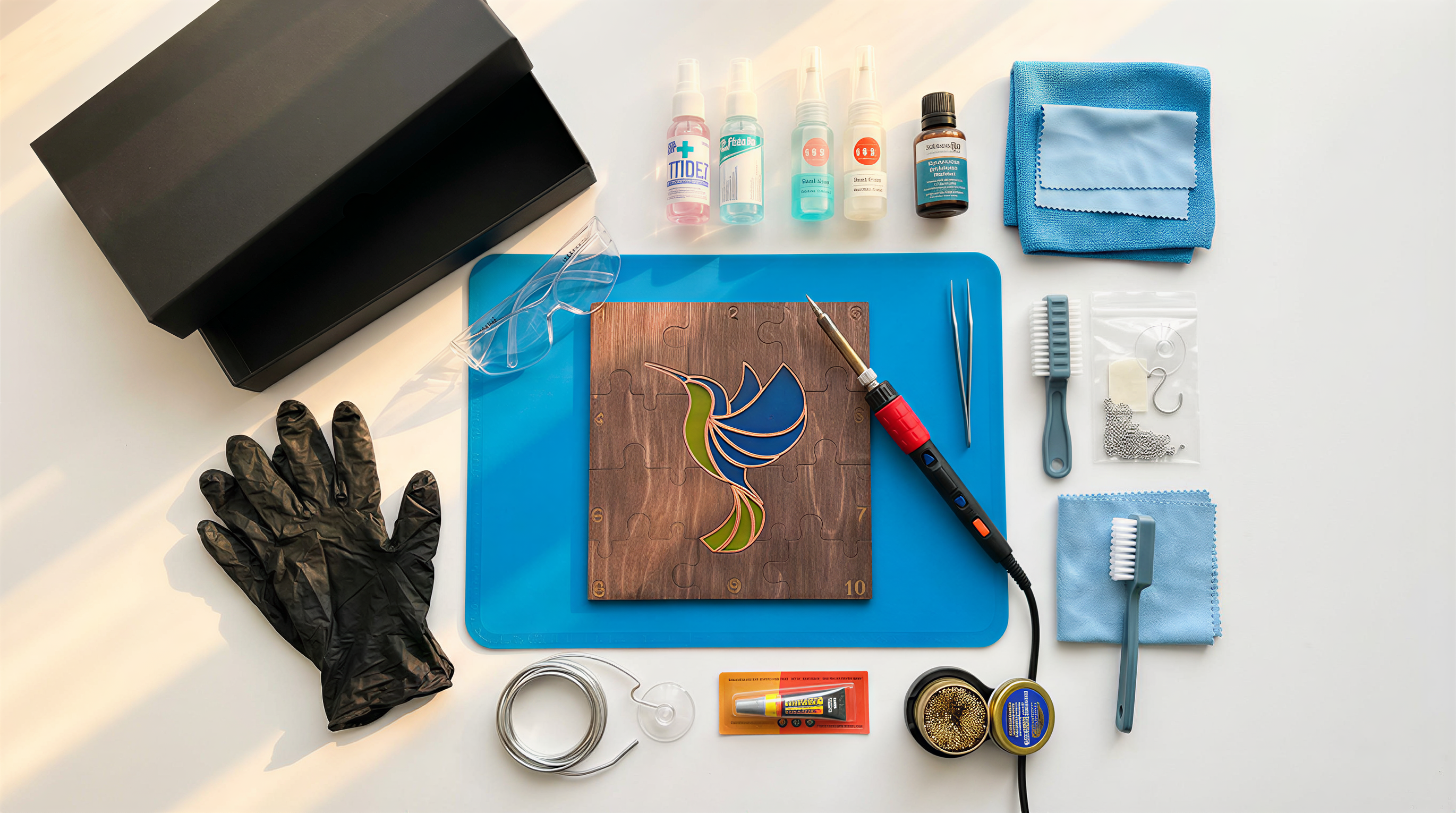 DIY Stained Glass Starter Kit — Hummingbird