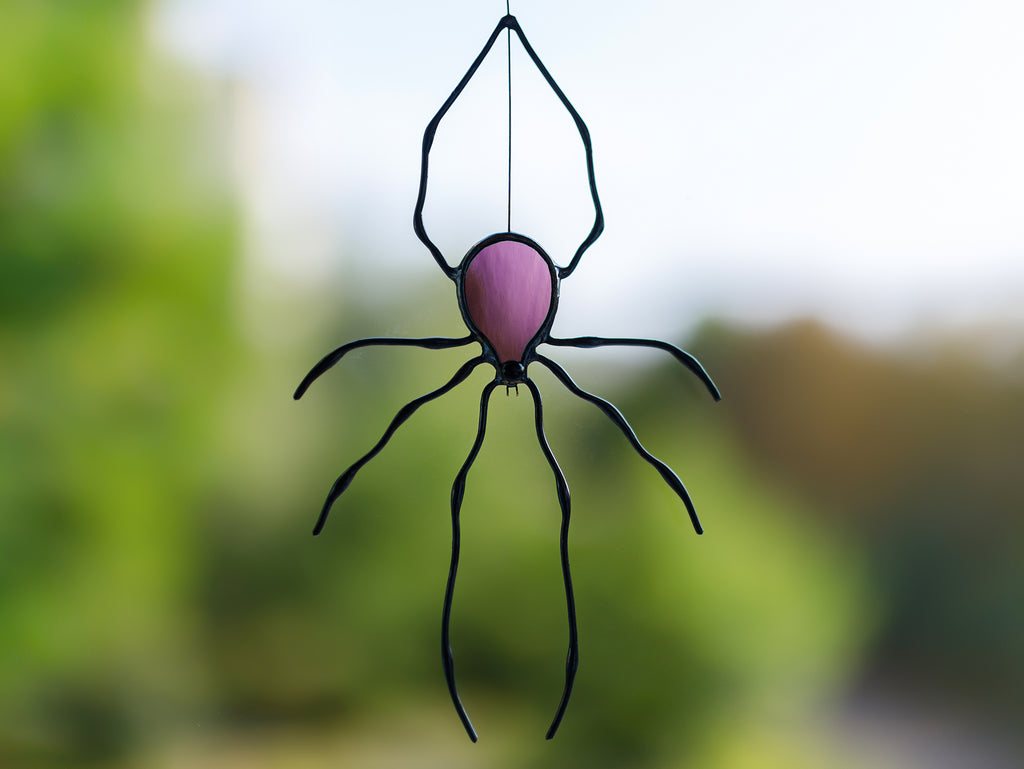Stained Glass Window Hangings Spider decor