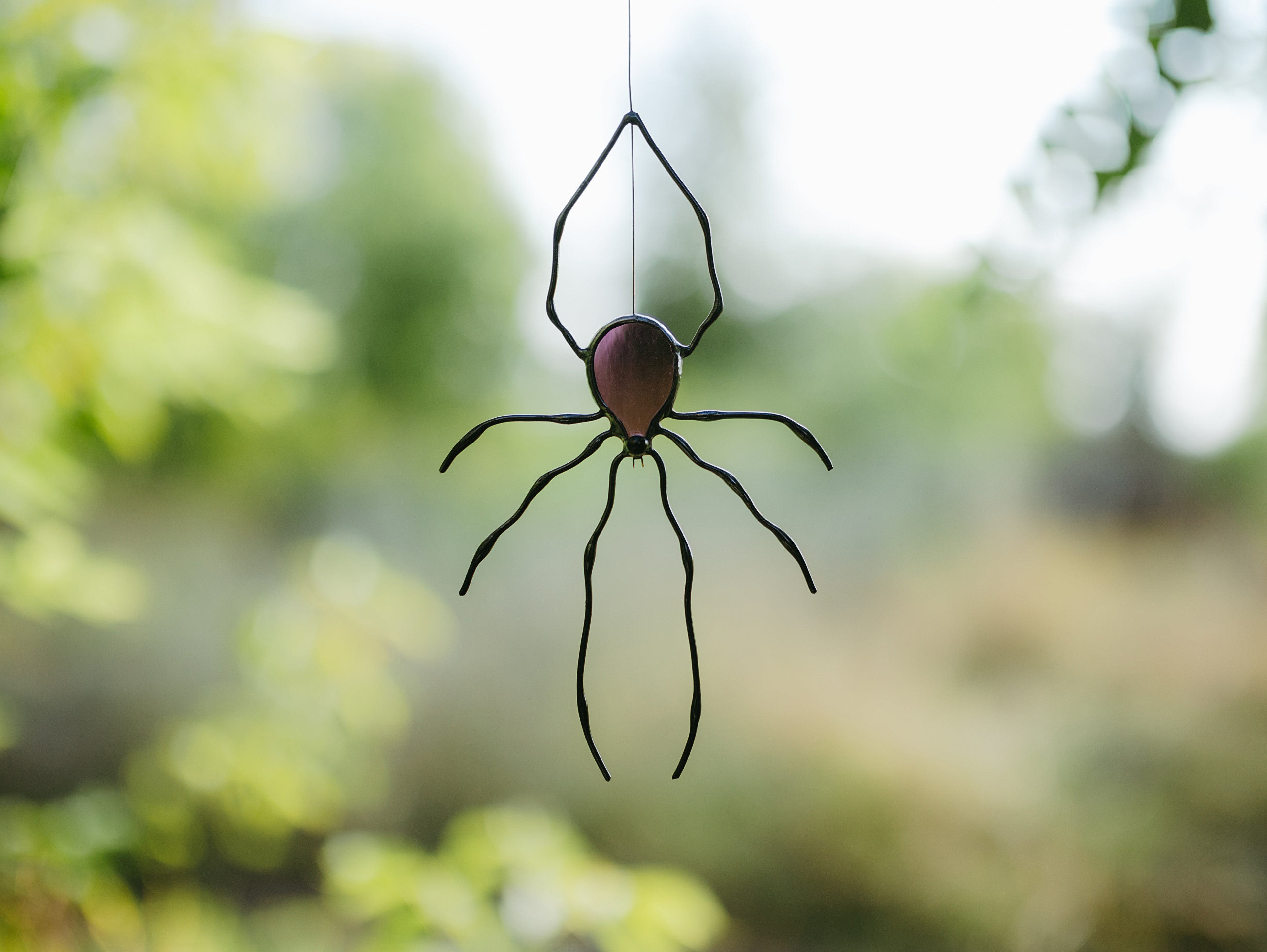 Stained Glass Window Hangings Spider decor