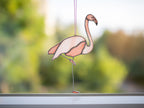 Pink Stained Glass Suncatcher