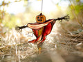 Halloween stained glass Scarecrow pumpkin decor Scary halloween decorations