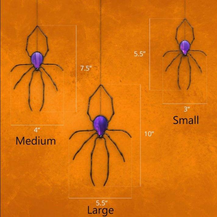 Stained Glass Window Hangings Spider decor