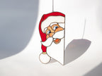 Santa Claus Stained glass Christmas decor
