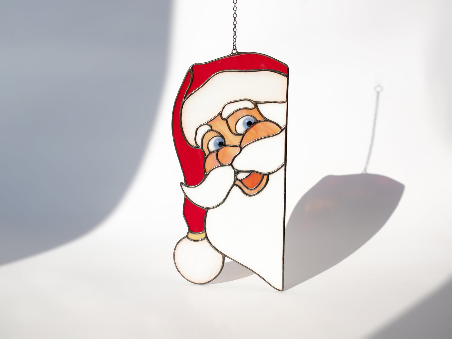 Santa Claus Stained glass Christmas decor