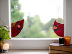 Stained Glass Red Cardinal Suncatcher