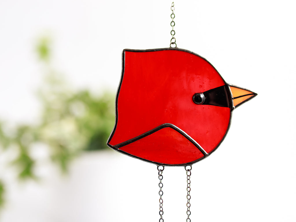 Round Bird Stained Glass