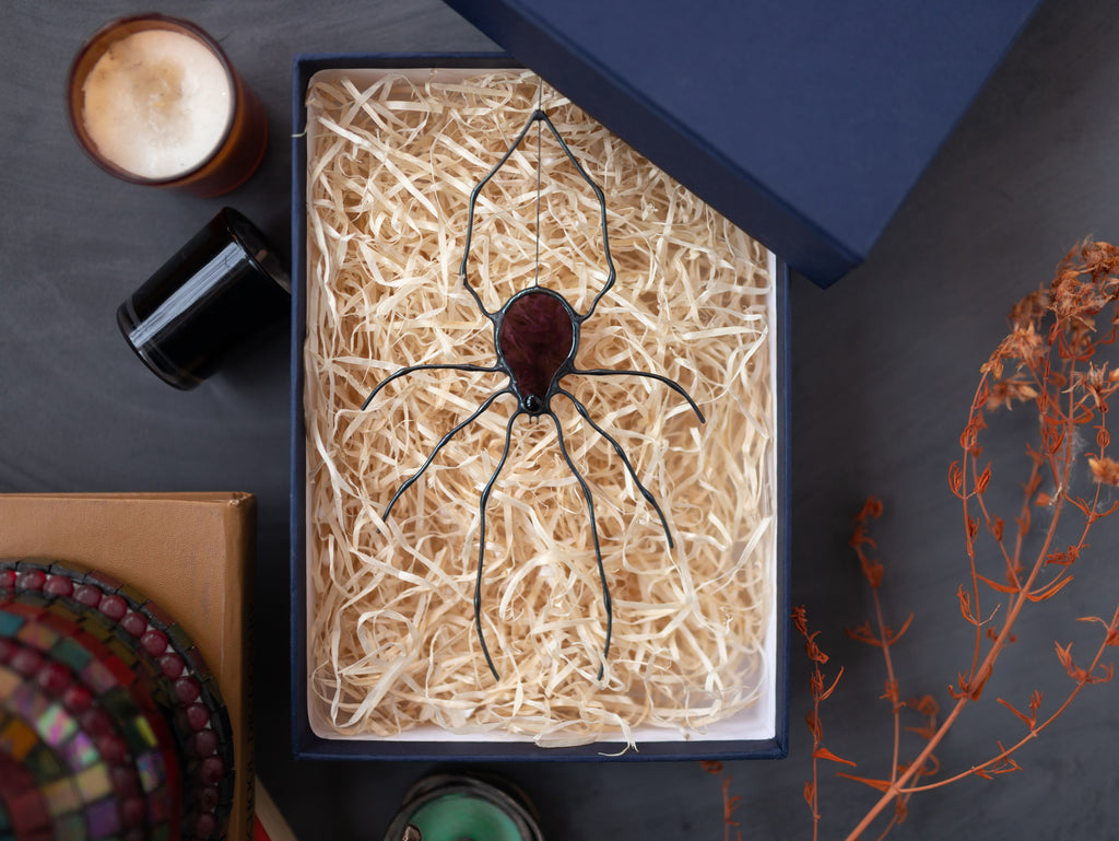 Stained Glass Window Hangings Spider decor