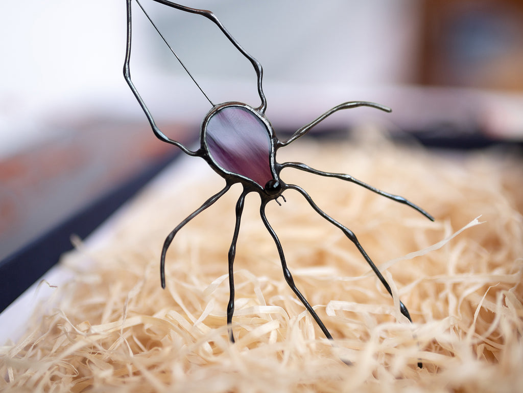 Stained Glass Window Hangings Spider decor