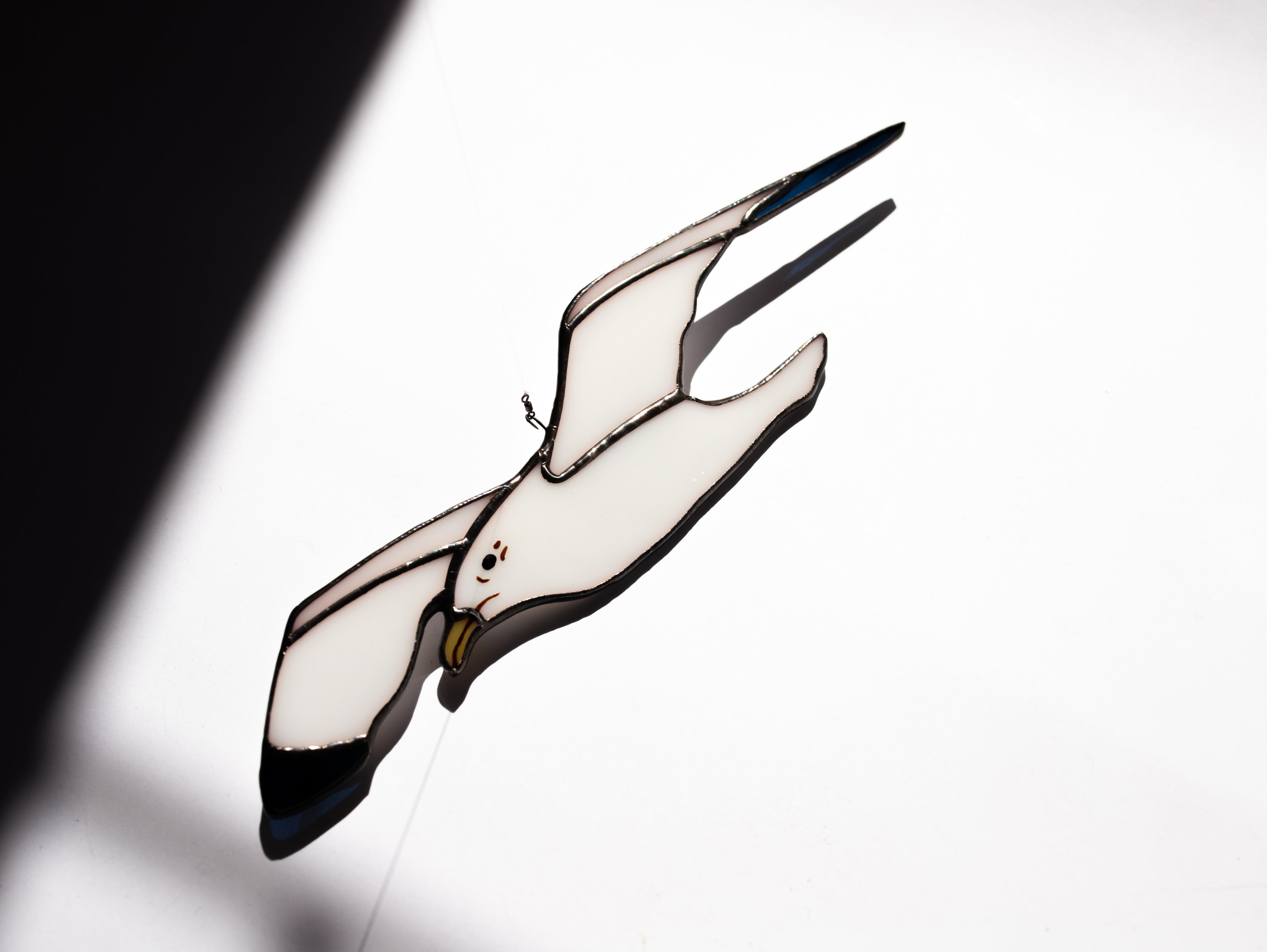 Stained Glass Seagull Suncatcher